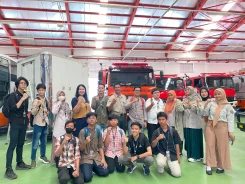 Kunjungan Sekolah Menengah Gemilang ke Pusdiklat BNPB